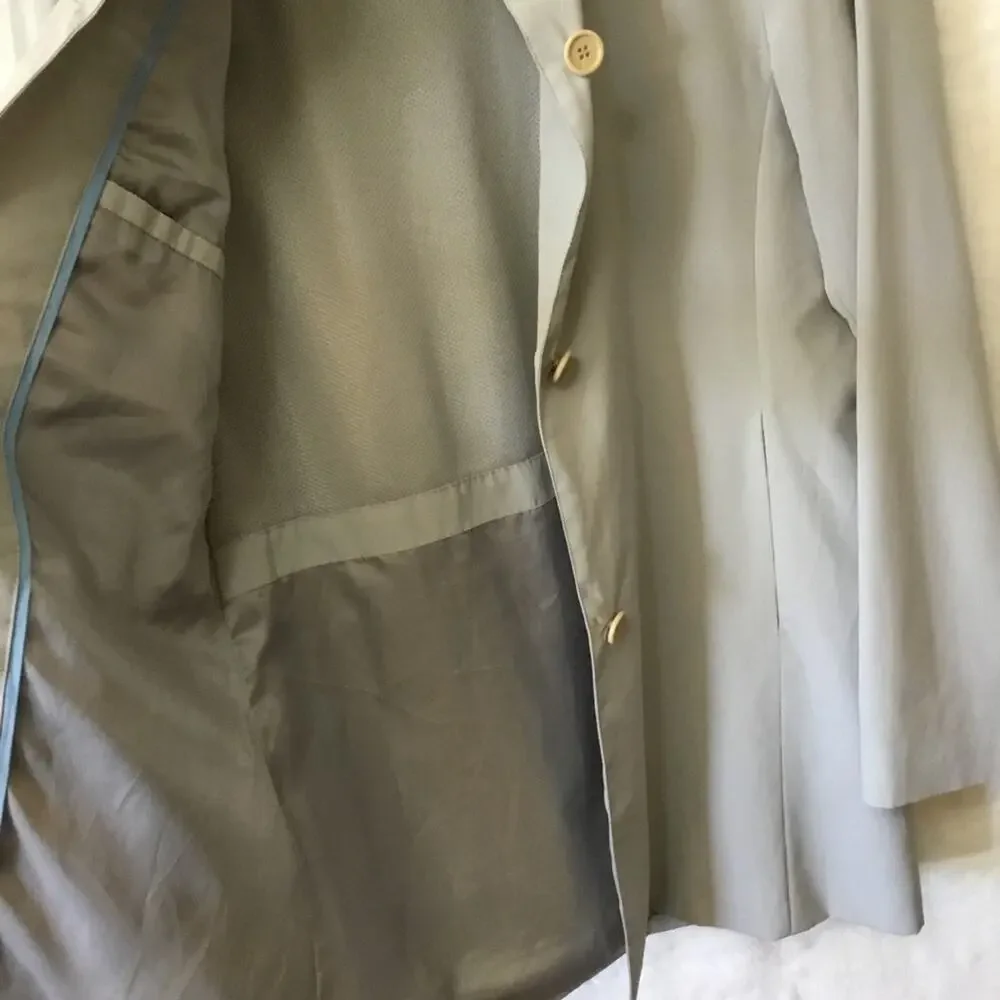 Kenneth Cole Reaction Light Gray Classic Rain Coat - Picture 14 of 14